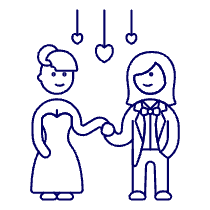 Lesbian Wedding 7 Illustration from UX Line Set