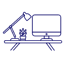 Workspace Imac 1 Illustration from UX Line Set