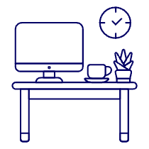 Workspace Imac 3 Illustration from UX Line Set