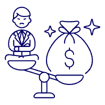 Balance Unhappy 1 Illustration from UX Line Set