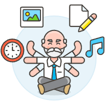 Multitasking 2 Illustration from UX Colors Set