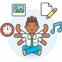 Multitasking 3 Illustration from UX Colors Set