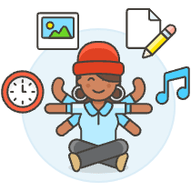 Multitasking 5 Illustration from UX Colors Set