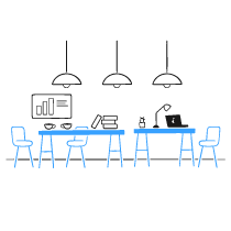 Coworking Place illustration - Free transparent PNG, SVG. No Sign up needed.