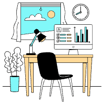 Home Office Illustration from London Set