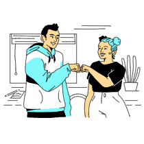 Team Work Illustration from London Set