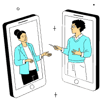 Virtual Meet Illustration from London Set