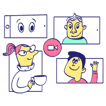 Visio Conference Illustration from Havana Set