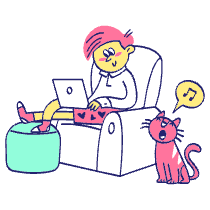 Work From Home 1 Illustration from Havana Set