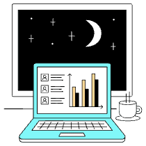 Working Night Shift Illustration from London Set