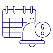 Calendar Alert Illustration from UX Line Set