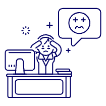 Overtime Stress 4 Illustration from UX Line Set