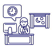 Overtime Tired 1 Illustration from UX Line Set
