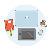 Workspace 1 Illustration from UX Colors Set