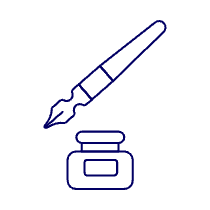 Ink Dip Pen Illustration from UX Line Set
