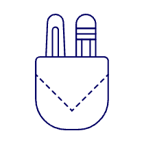 Pen Pocket Illustration from UX Line Set