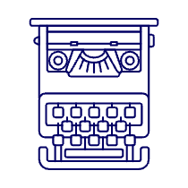Red Typewriter Illustration from UX Line Set