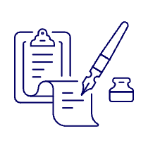 Ink Writing Illustration from UX Line Set