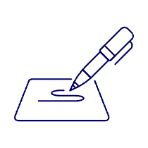 Pen Drawing Illustration from UX Line Set