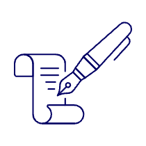 Pen Writing Illustration from UX Line Set