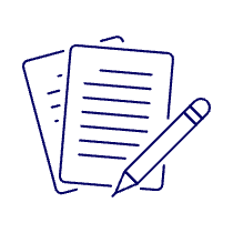 Pencil Writing Sheet Illustration from UX Line Set
