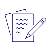 Pencil Writing Illustration from UX Line Set