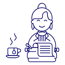 Typewriter 1 Illustration from UX Line Set