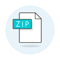 Zip File 2 Illustration from UX Colors Set
