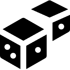 Games Six Face Dice Icon from Nova Solid Set