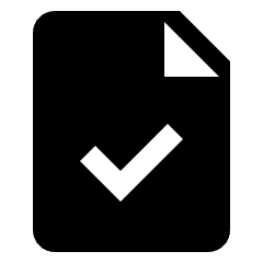 Common File Check Icon from Nova Solid Set