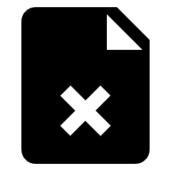 Common File Cross Remove Icon from Nova Solid Set