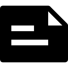 Common File Horizontal Text Icon from Nova Solid Set