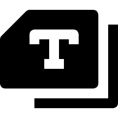 Common File Horizontal Text Font Icon from Nova Solid Set