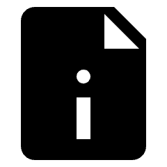 Common File Information Icon from Nova Solid Set