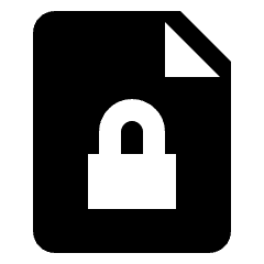 Common File Lock Icon from Nova Solid Set