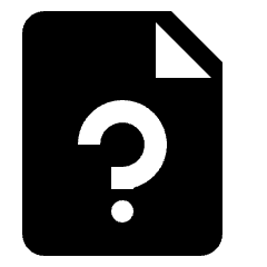Common File Question Icon from Nova Solid Set