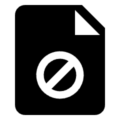 Common File Restrict Icon from Nova Solid Set