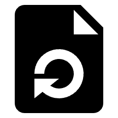 Common File Return Icon from Nova Solid Set