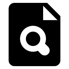 Common File Search Icon from Nova Solid Set