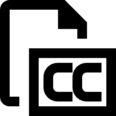File Copyright Cc Creative Common Icon from Nova Line Set