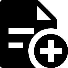 Text Document Add Icon from Nova Solid Set