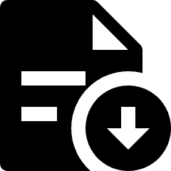 Text Document Download Icon from Nova Solid Set