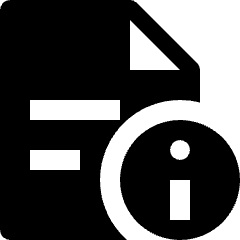 Text Document Information Icon from Nova Solid Set