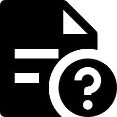 Text Document Question Icon from Nova Solid Set