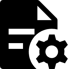 Text Document Setting Icon from Nova Solid Set