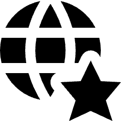 Network Favorite Star Icon from Nova Solid Set