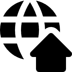 Network Home Icon from Nova Solid Set