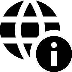 Network Information Icon from Nova Solid Set