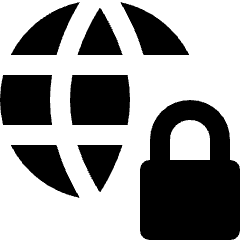 Network Lock Security Icon from Nova Solid Set