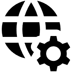 Network Setting Icon from Nova Solid Set